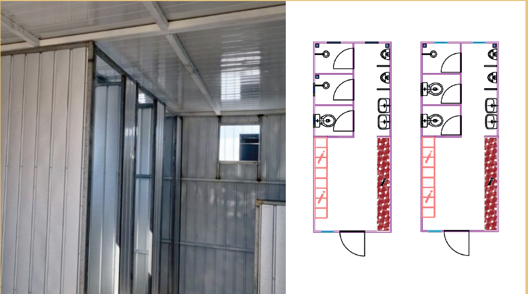 vestiario + banheiro